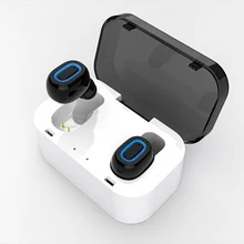 Q11 беспроводная гарнитура с Bluetooth, вкладыши для наушников Мини-вкладыши беспроводные наушники стерео с микрофоном беспроводные Bluetooth наушники с зарядным устройством