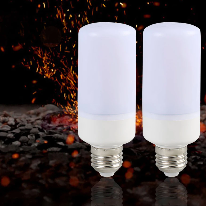 

E27 E14 85-265V LED Flame Effect Bulb 2835SMD Fire Light Lamp 110V 220V Flicker Burning Simulate Dynamic Leds Lampada