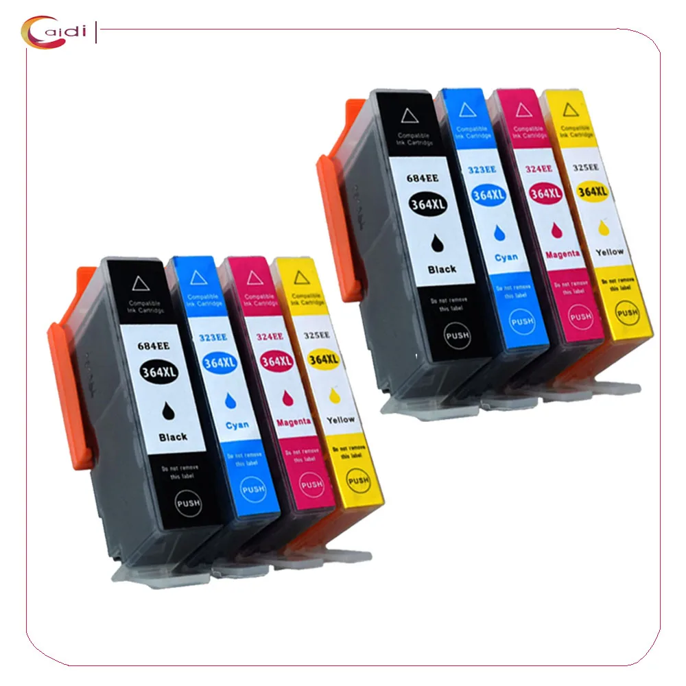 Cartucce Di Inchiostro Compatibili Da 8 Pezzi Per Hp 364Xl Con Hp Photosmart 7510 5520 5510 6520 7520 6510 B110A 5524 5515 5525