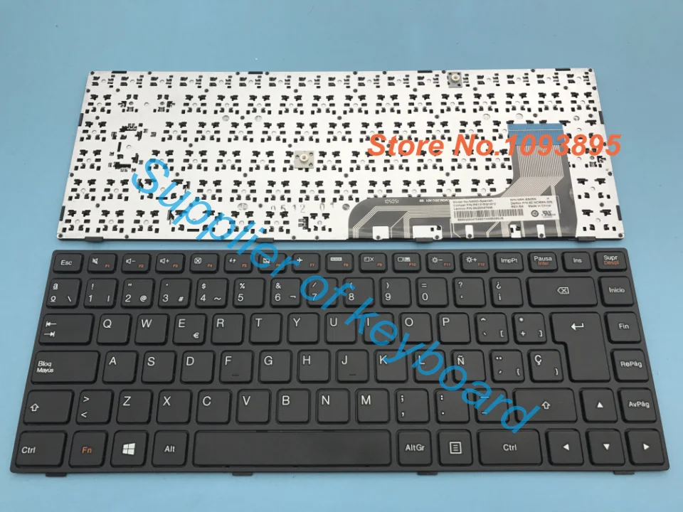 Оригинальная новая испанская клавиатура для Lenovo Ideapad 100 14IBY 5N20H47046 PK131EQ1A12