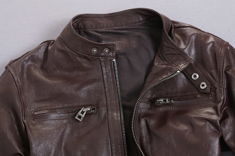Европейские и американские мужские автомобильные кожаные куртки размера плюс 5XL в стиле панк Мужская куртка из натуральной кожи уличная одежда C1680