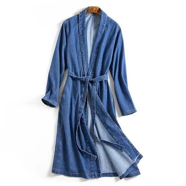denim kimono dress