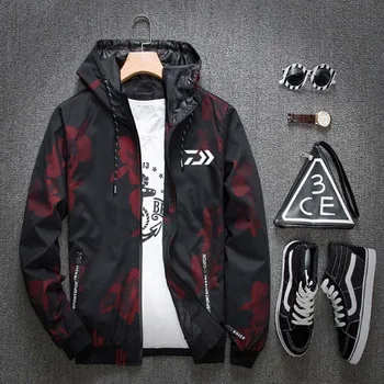 

2018 Summer DAIWA Dawa Outdoor Fishing Sunscreen Long Sleeve Hooded Jacket Lightweight Slim Breathable Male