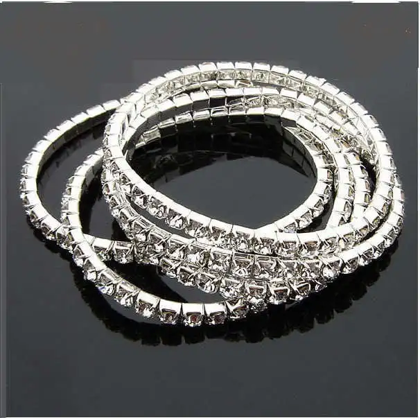 Hot Sale Wholesale Bulk 10PCS Elastic Charm Bracelet Women 1 Rows