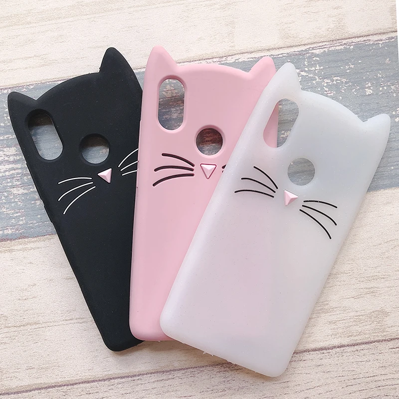 

Mi 8 3D Lovely Beard Cat Silcon Cases For Xiaomi 8SE 5X 4 5 6 5S Cover Soft Rubber Case For Xiaomi Mi A1 Max 2 note3 Cover Coque