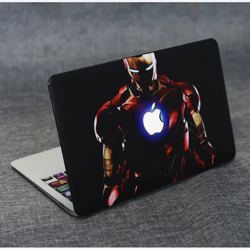 

Anime series laptop case spiderman iron man superhero for macbook air 13 case macbook air 11 Pro13 retina 13 15 PVC waterproof