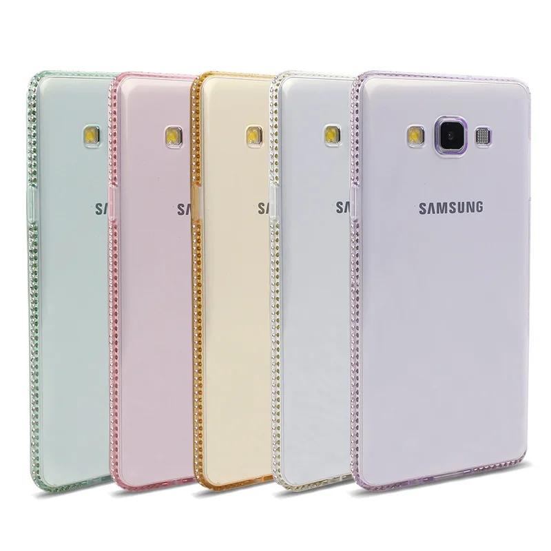 Прозрачный чехол JAMULAR с блестками и бриллиантами для Samsung Galaxy S9 S8 Plus S7 S6 Edge J7 J5 A3 A7A5