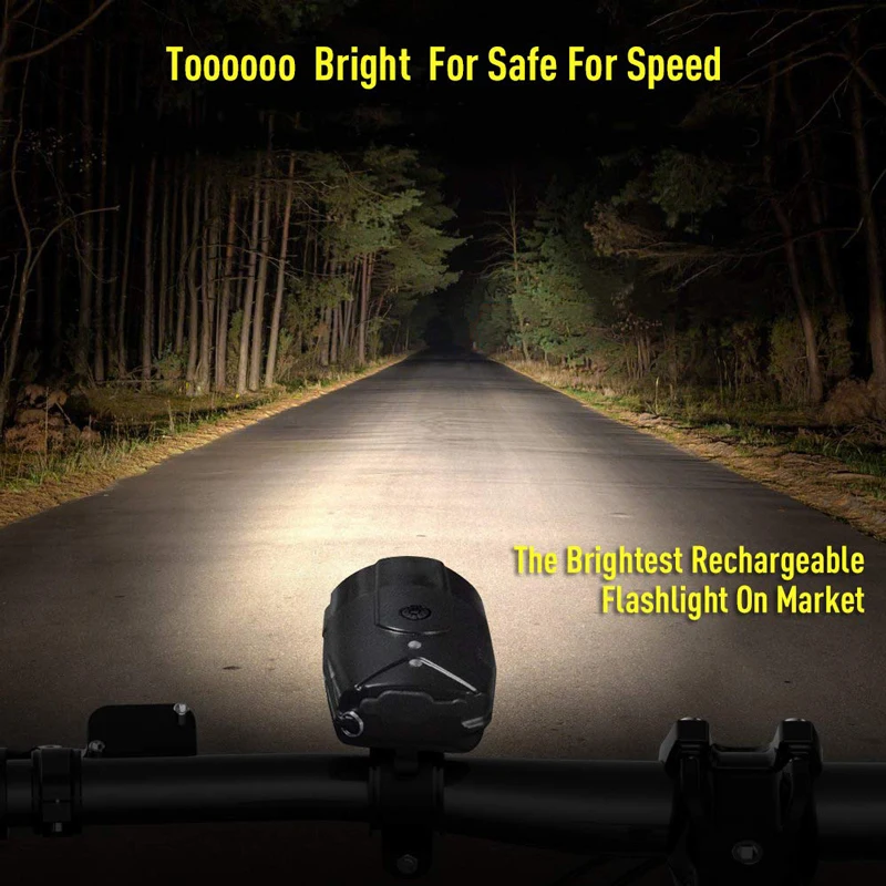 Excellent USB Rechargeable Bike lights Super Bright Cycling Front Light Waterproof MTB Bike Headlight with 3 Lighting Modes 8