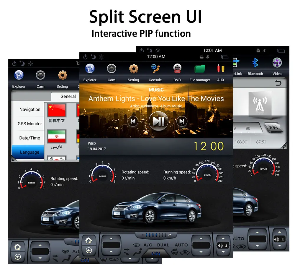 Cheap Krando Android 8.1 10.4"Tesla style Vertical screen car dvd radio multimedia system player For Nissan Teana 2008-2012 navigation 4
