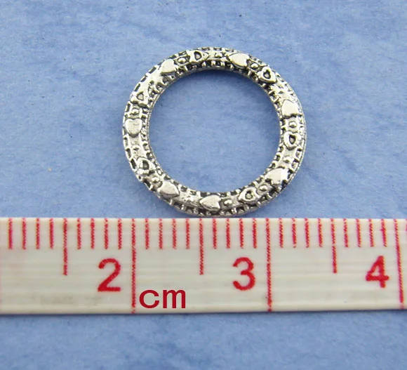Doreen Box Lovely 100 шт. античное серебро балийское кольцо соединители 14 мм (B01231)|ring