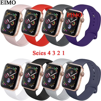 

Silicone Sport strap For Apple watch band apple watch 5 4 3 band 44mm 40mm correa Iwatch 5 42mm 38mm watchband bracelet belt