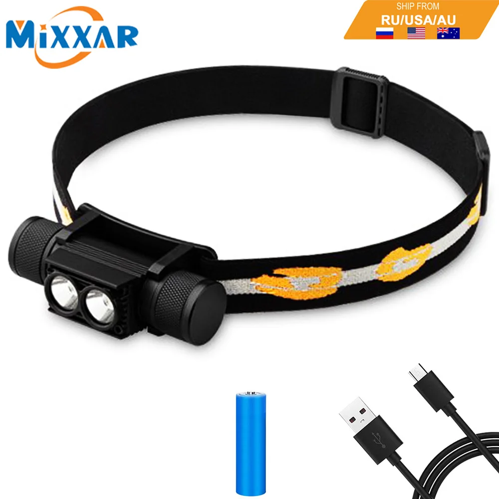 

Dropshipping LED Headlamp USB Rechargeable Amazing Ultra-Bright 10000 Lumens L2 Waterproof 18650 Battery Headlight