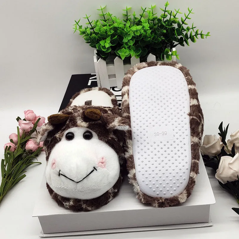 cow Specia offer custom warm winter lovers home slippers thick hard bottom shoes floor fur slippers timber land shoes snow cow Specia offer custom warm winter lovers home slippers thick hard bottom shoes floor fur slippers timber land shoes snow