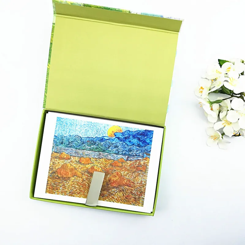 32 шт./компл. Life Like Summer Flowers Van Gogh Art Набор открыток поздравительная открытка 157x113 мм/6
