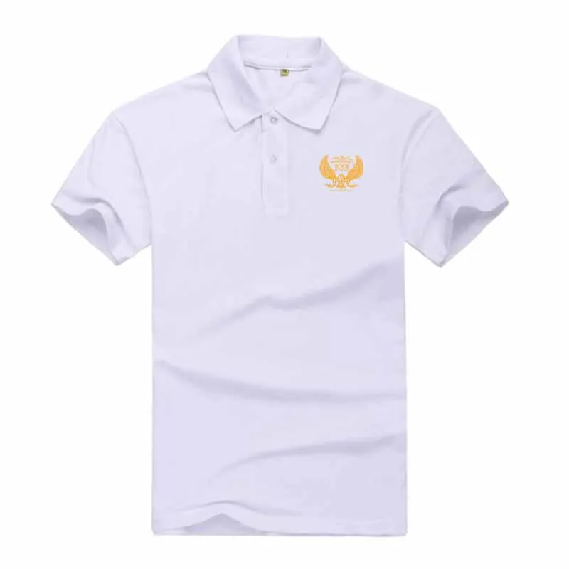 

2019 new menswear brand men's Polo shirt D special men's cotton short-sleeved Polo shirt sport shirt T13 solid color casual coat
