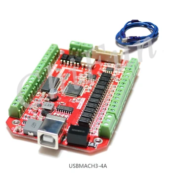 

The Mach3 USB CNC4 axis engraving machine interface board for four axis motion control card Weihong round control board