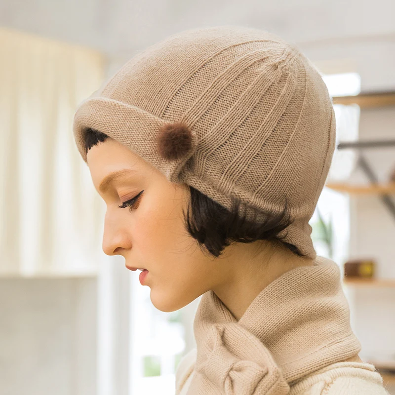 

Женская шапка, осенне-Весенняя теплая шапка бини, европейские и американские женские вязаные Повседневные шапки, женская модель H6771