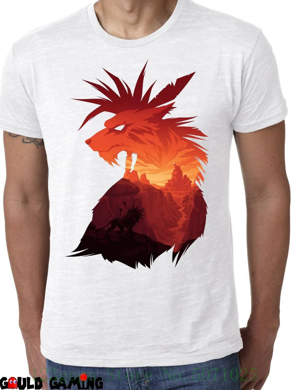 Final Fantasy 7 Red 13 Xiii T Shirt Unisex Adult Funny Sizes Ps1 Cloud
