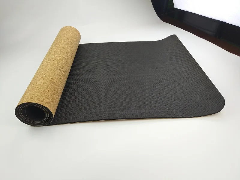 5MM/6MM/8MM Non-slip Cork Natural Rubber Yoga Mats For Fitness Women Pilates Gymnastics Mats Brand Yoga Exercise Pads Sport Mat