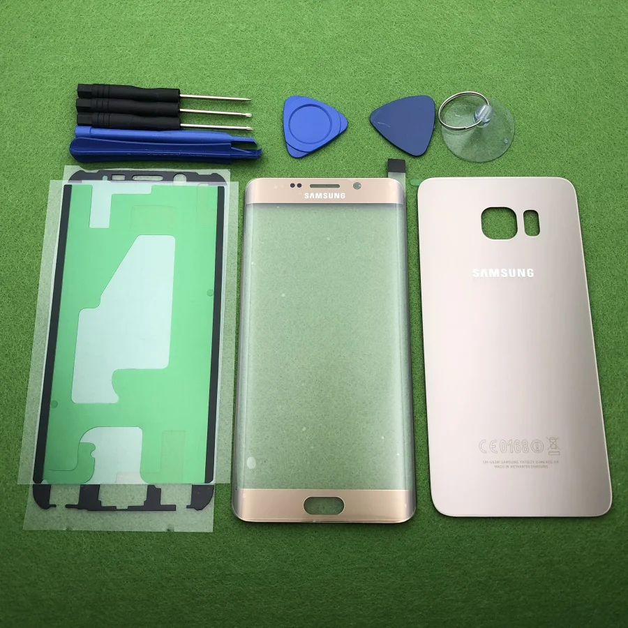 Оригинальный стеклянный объектив переднего экрана для Samsung Galaxy S6 Edge Plus G928 G928F +