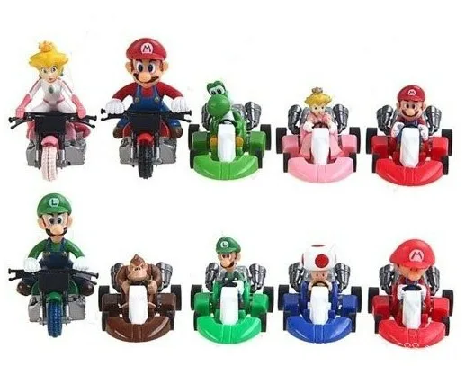 50 PCS/LOT Super Mario Bros Model toys Racing Cars Action Figure Peach Kinopio Yoshi Luigi Mario Plastic Dolls PVC toys 50 PCS/LOT Super Mario Bros Model toys Racing Cars Action Figure Peach Kinopio Yoshi Luigi Mario Plastic Dolls PVC toys
