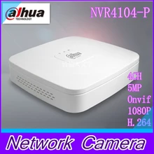 EMS DHL Fast Shipping DaHua English Firmware DH-NVR4104-P 4 Channel inputs NVR HD 1080P with 4 PoE Ports