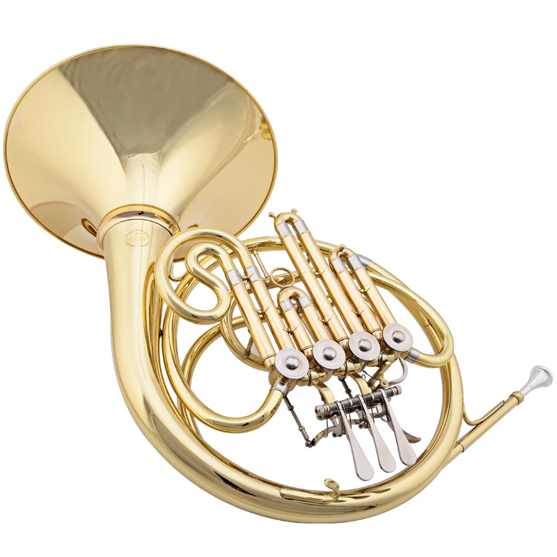 Новый профессиональный French Horn JAZZOR JZFH 210 4 клавишный латунный рожковый Однорядный