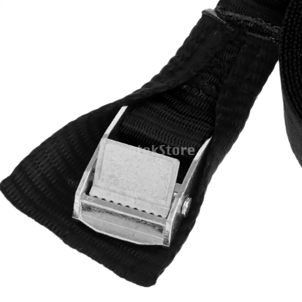 1 inch Wide 5 Meters / 3 Meters Kayak Canoe SUP Tie Down Strap Pack Lashing Belt Metal Buckle Fabric Protector