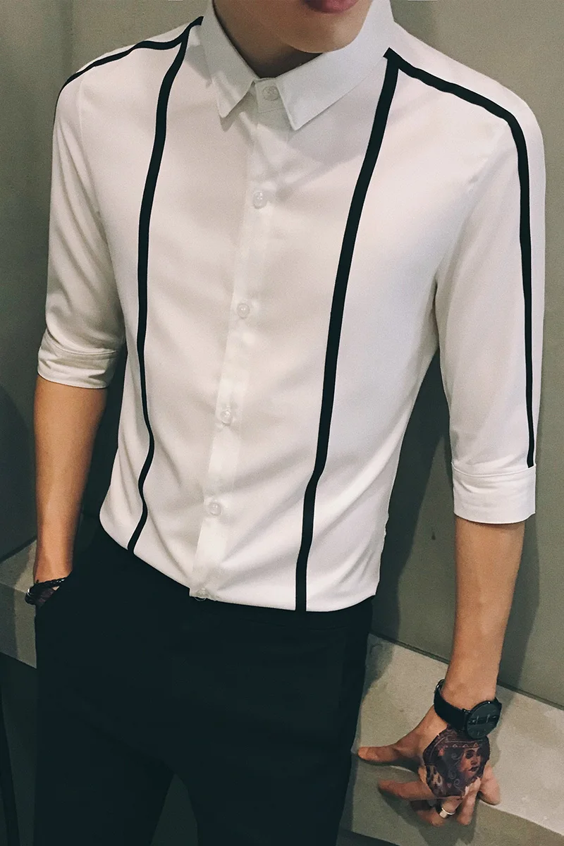 

Social Boys Style Summer 2019 Men's Work Shirts and Sleeves-MZ12