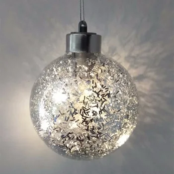 

Diameter=15cm Silver-Lighting Glass Christmas Ball Bronze Glass Globe Christmas Tree Decorations Mall Holiday Party Window Props