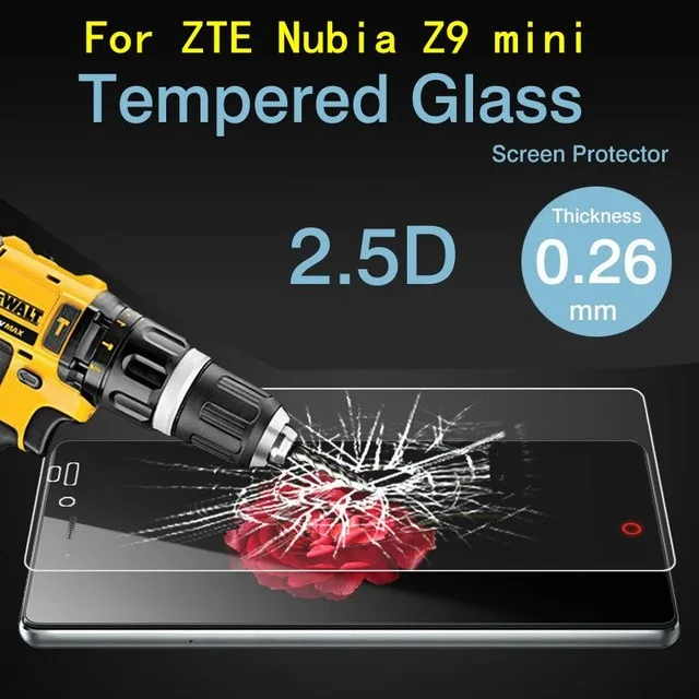 2.5D Закаленное стекло для ZTE Nubia Z9 mini Высококачественная защитная пленка