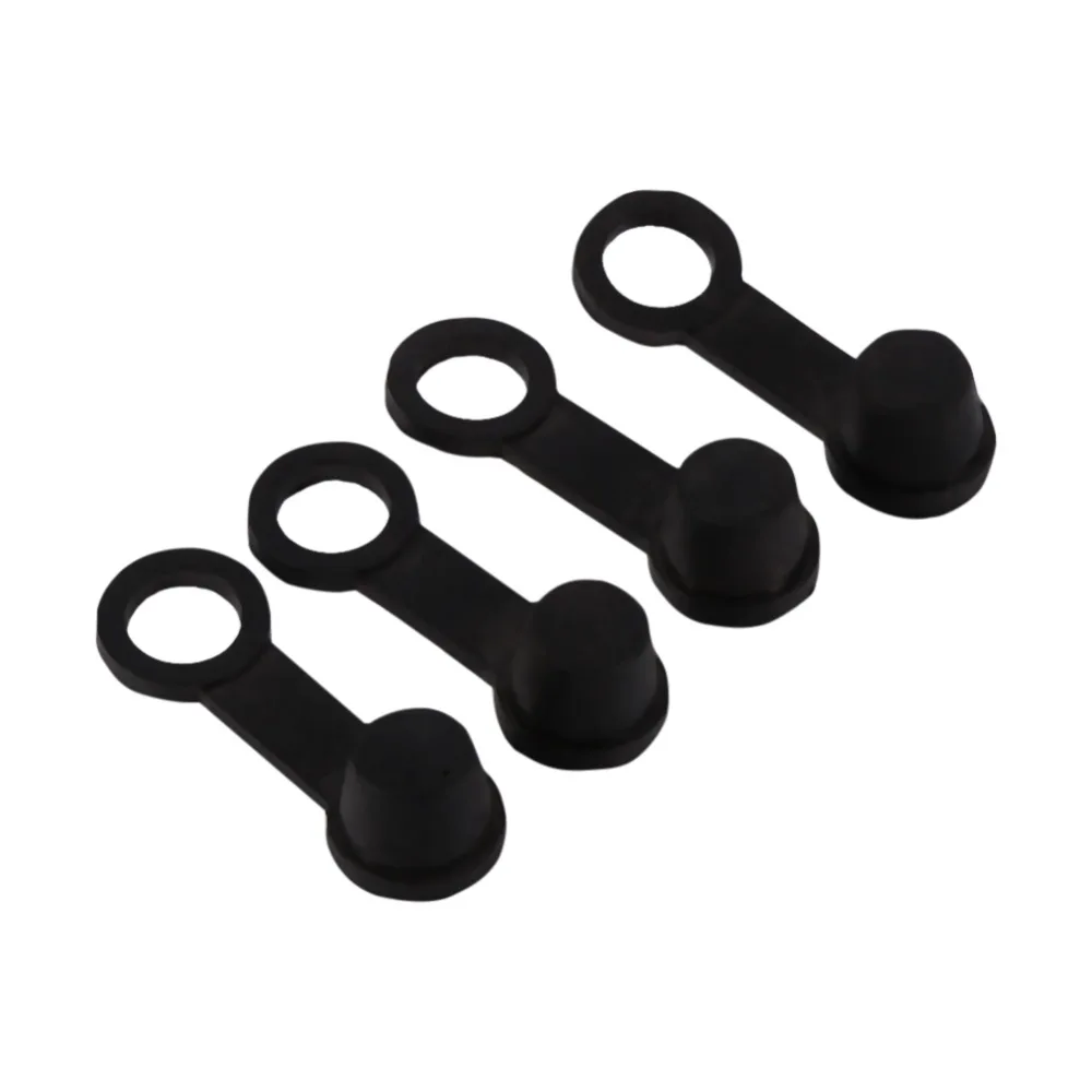 

4pcs Brake Bleed Nipple Grease Cap Dust Cover 8mm for Motorcycle Motorbike Black Rubber Motorcycle Accessories