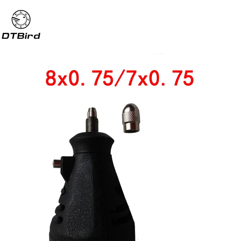 5pcs M8 Electric Mill Flexible Shaft Screw Cap Nut Collet Rotary Tool for Dremel