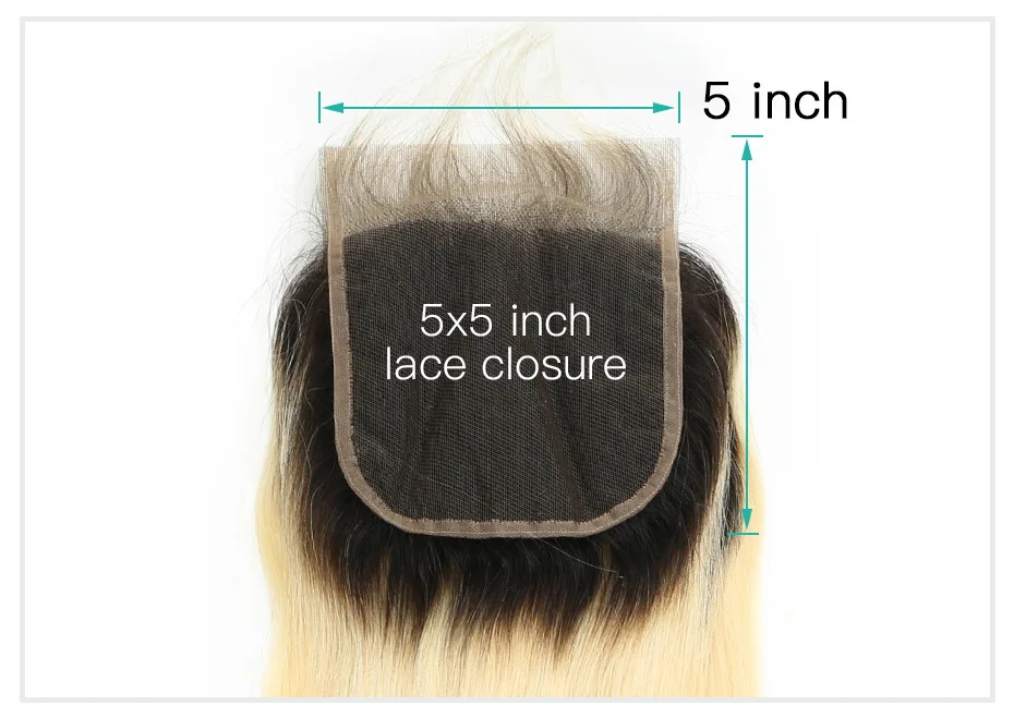 Peruvian Remy Straight Human Hair 5x5 Lace Closure (14)