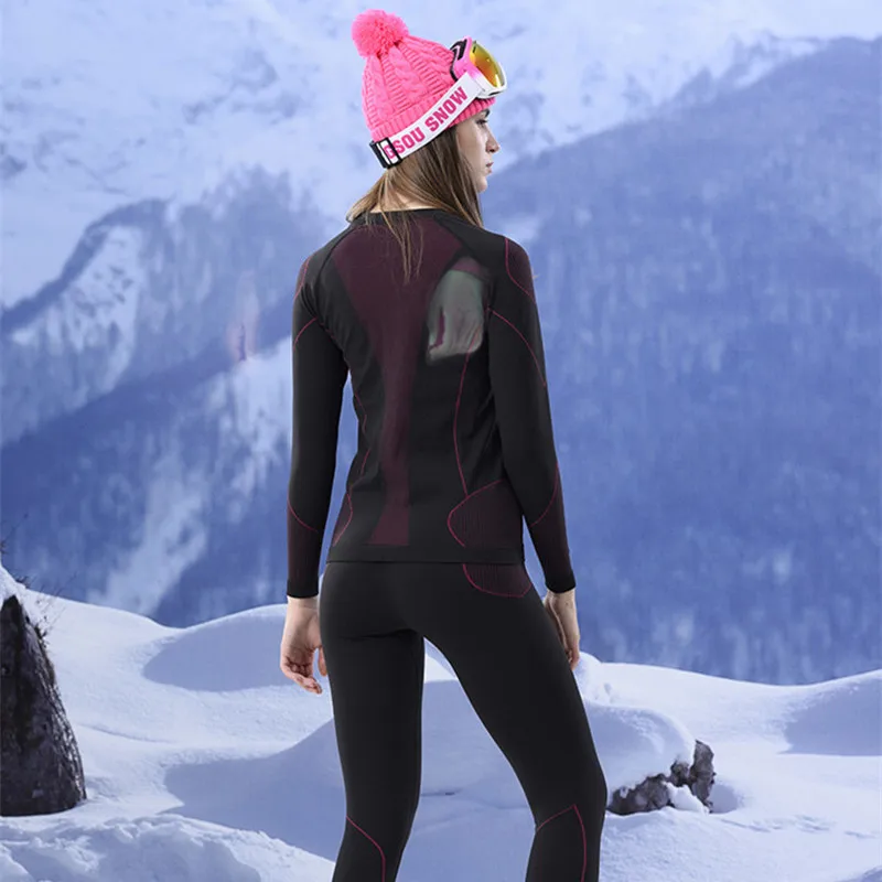 SAENSHING GSOU лыжный комплект нижнего белья для женщин и мужчин зимний лыжный костюм термоупругая дышащая лыжная куртка сноуборд брюки дешево