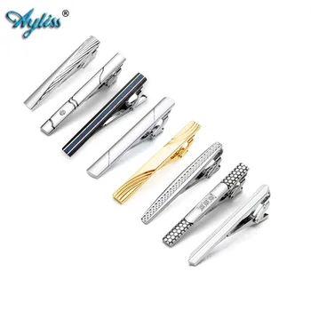 

Ayliss Latest 8PCS Pack Casual Classic Fashion Men Tie Clips Set Formal Dress Wedding Business Necktie Bar Clasp Tack