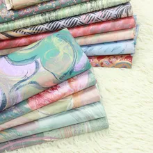 Полметра целлюлозы Обычная твиловая, хлопковая ткань с ретро картина маслом принт, ручной DIY Лоскутная сумка ткани B1