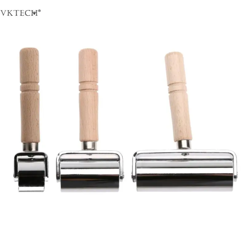 

Leather Roller Glue Edges and Crease Leather Tools HandMade DIY Wood Handle Blankholder Platen Tools Leathercraft Rollers