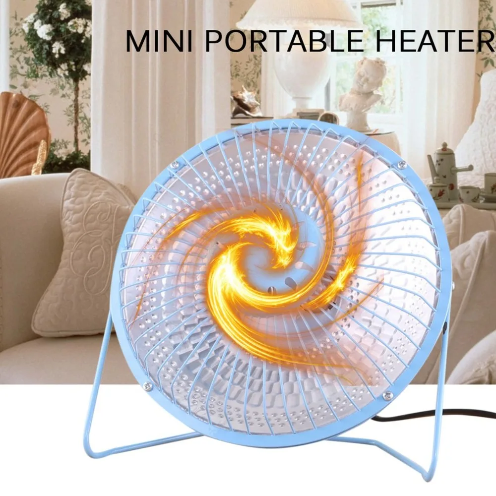 

Mini Handy Heater Portable Electric Home Air Heater Warm Fan Halogen Tube Heating Desktop For Winter Household Bathroom