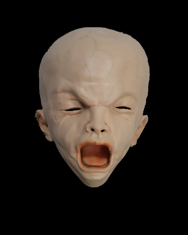 Новое поступление латексная страшная Маска Костюм жуткий Cry Baby для наращивания