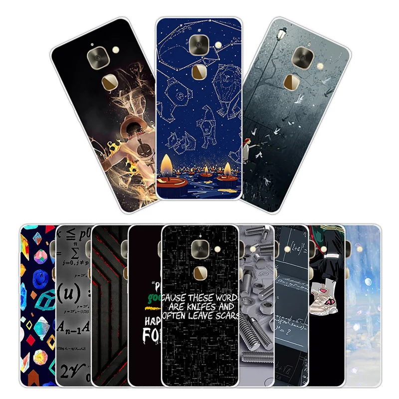 for LeTV LeEco Le Eco 2 / Pro Case X620 Clear Silicone Cover 5.5 inch X527 Black Matte Letters Phone |