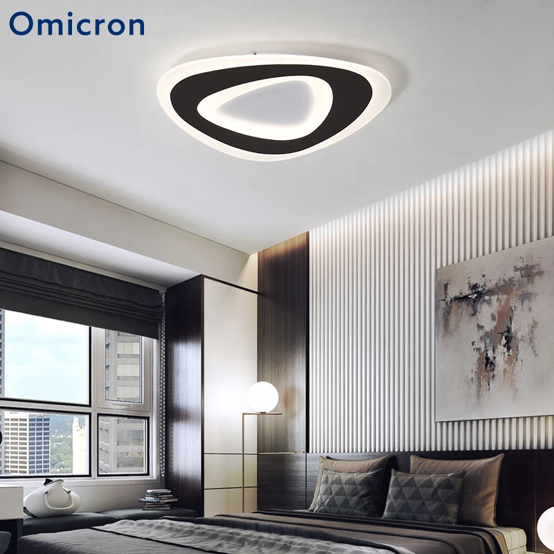 

Omicron Modern Creative LED Triangle Ceiling Light White Brown Minimalist Acrylic Lamps For Living Room Bedroom Lighting