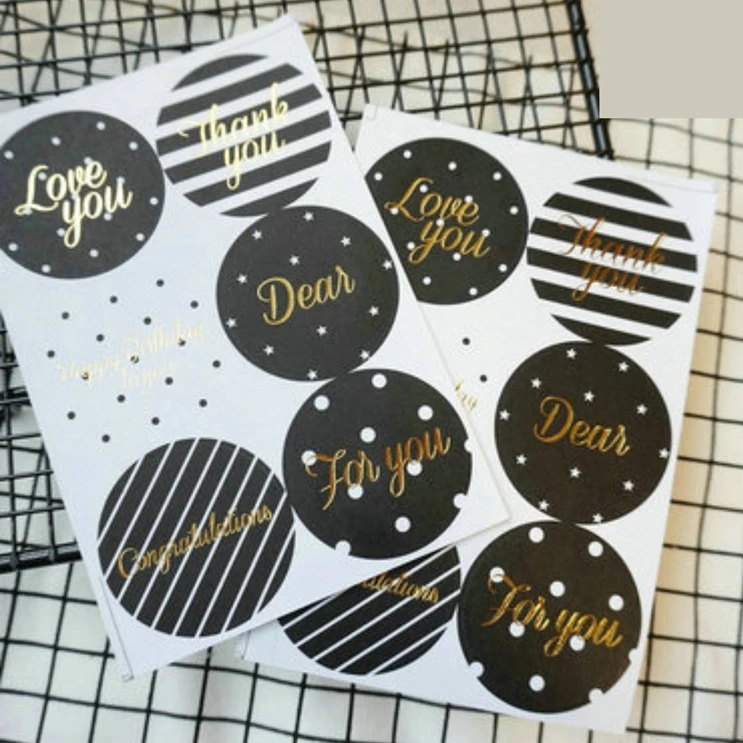 

Round Seal Stickers,Deco Stickers,Wedding Sticker Cookie Seal Envelope Stickers Wedding Favors 300PCS/LOT