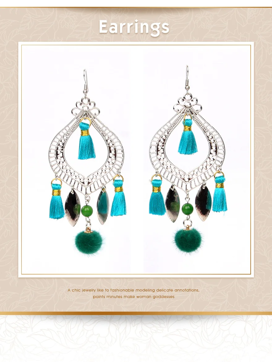 vintage earrings green (1)
