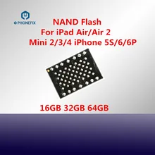 PHONEFIX NAND Flash с паяльными шариками NAND IC чипы замена обновления памяти для iPad Air 1 2 Mini 2 3 4 жесткий диск HDD чип