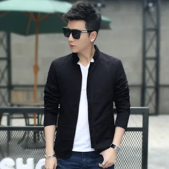 

2019 New Dropshipping hot sale men's Jacket brand clothing casual top coat blazer Slim fit Jacket high grade Single Button suit