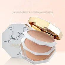 2 тени прессованная пудра Красота Макияж мраморная черепаха трещина масло контролируется стойкий макияж консилер белая пудра