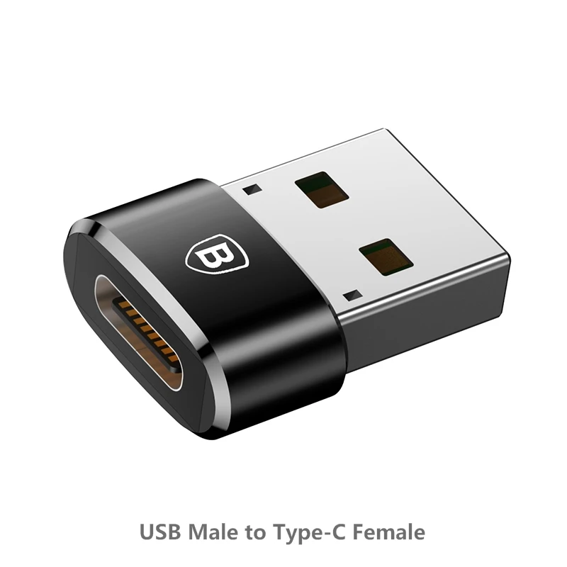 Адаптер Micro-type-C Baseus для samsung XiaoMi huawei P9 Nexus 3 type s Micro usb type C OTG USB-C Адаптер зарядного устройства - Цвет: USB to Type C