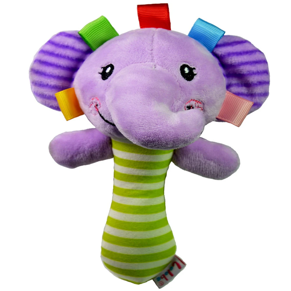 0-12 месяцев Детские игрушки мягкие плюшевые Bebe погремушка детская кровать колокольчик пищалка игрушка Детские развивающие мобильные Музыкальные игрушки подарок на год - Цвет: Elephant