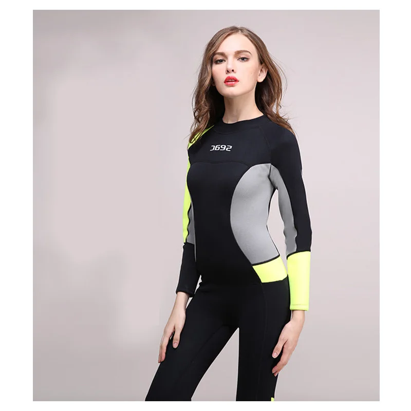 

2018 Women's Full Wetsuit 3mm Premium Neoprene Wet suit Girls Diving Suits Scuba Surfing Snorkeling Back Zip Seac Brand NEW